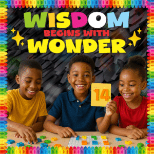 Wisdom begin with wonders-  Colorful  4by4 feet Flex motivational banner