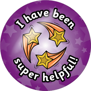 "I have been super helpful " - Motivation Circle Sticker