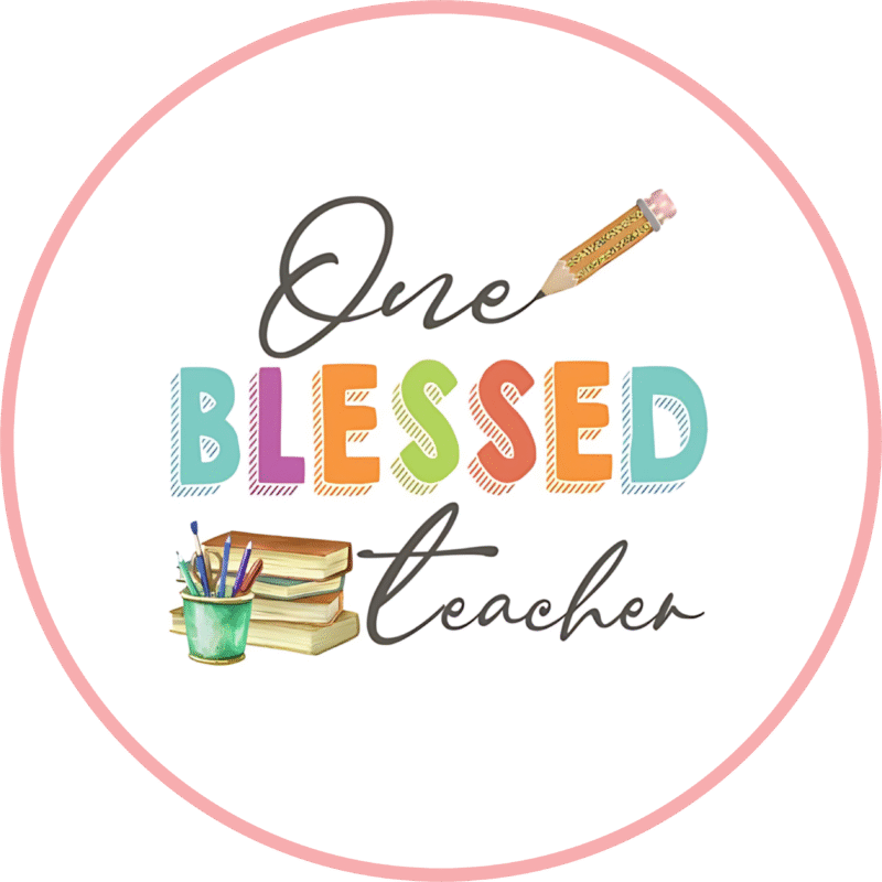 "One blessed teacher " - Motivation Circle Sticker