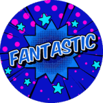 "Fantastic " - Motivation Circle Sticker