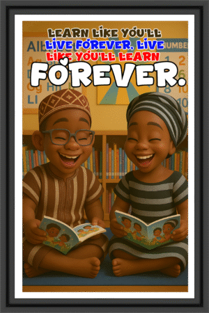 Learn like you will leave forever...- A.I  Motivational Posters