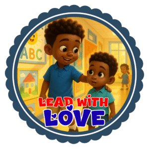 Lead with love- Motivation Circle Sticker