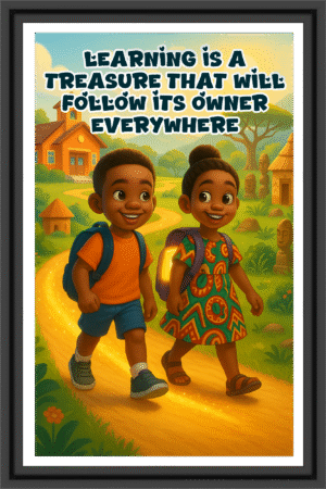 Learning is a treasure that will follow it's owner everywhere- A.I  Motivational Posters