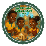 Smart kids build smart tech- Motivation Circle Sticker