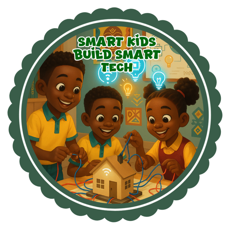 Smart kids build smart tech- Motivation Circle Sticker