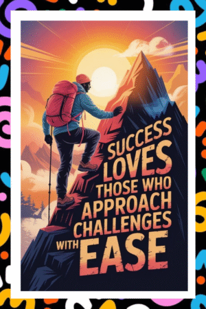 Success loves those who approach challenges with ease - A.I  Motivational Posters