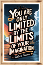 You are only limited by the limits of your imagination- A.I  Motivational Posters