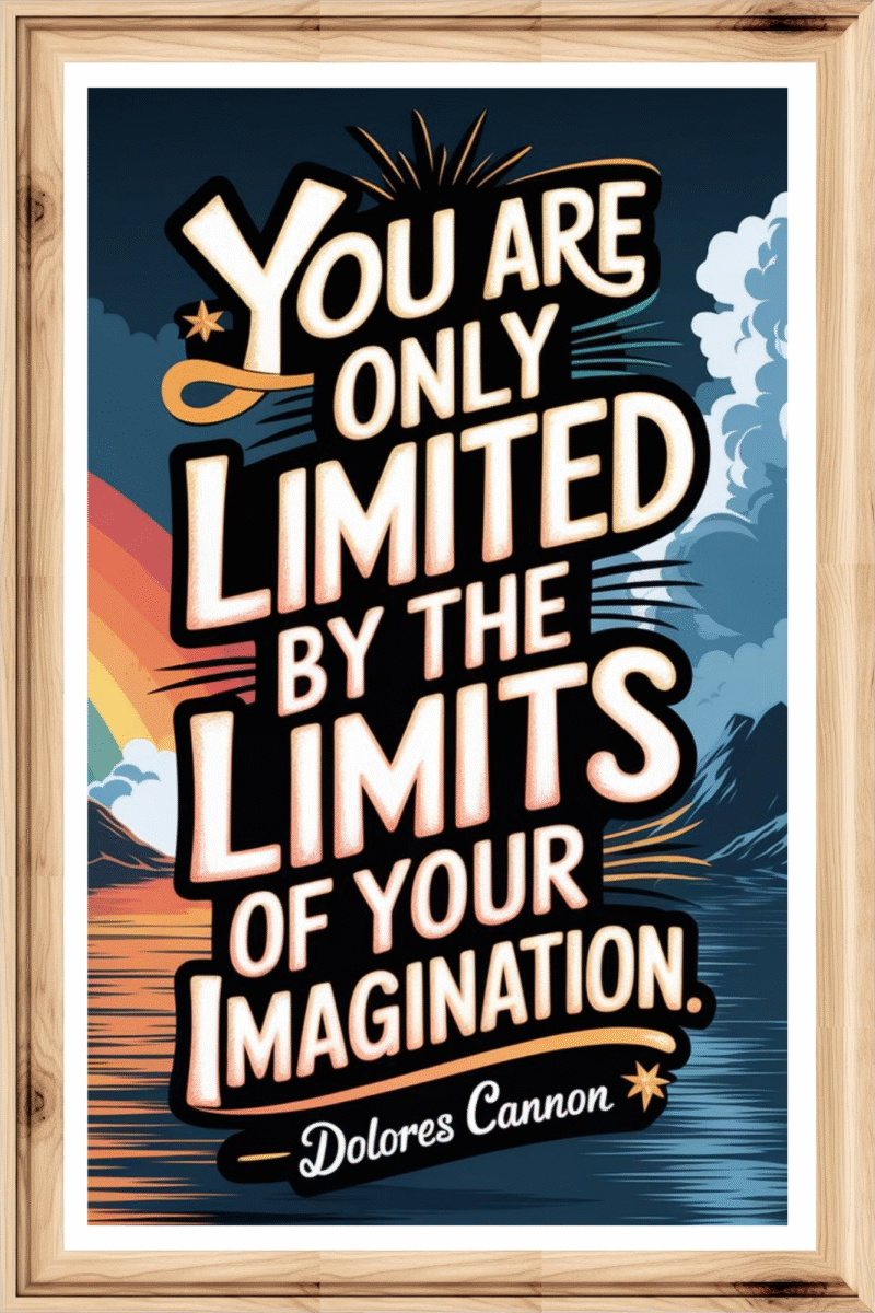 You are only limited by the limits of your imagination- A.I  Motivational Posters