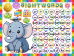Sight words -Sticker Display Board