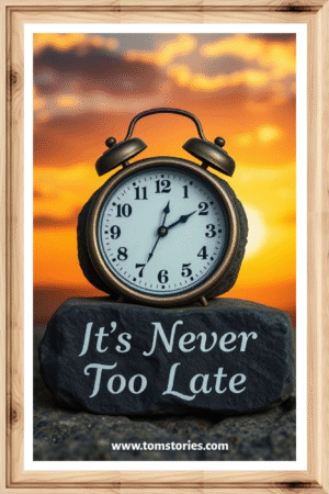 It is never too late- A.I  Motivational Posters
