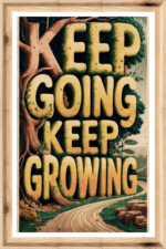 Keep going, Keep growing- A.I  Motivational Posters
