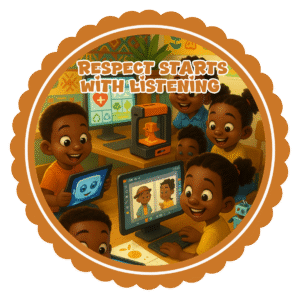 Respect starts with learning- Motivation Circle Sticker