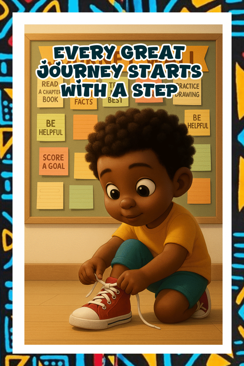 Every great journey starts with a step- A.I  Motivational Posters