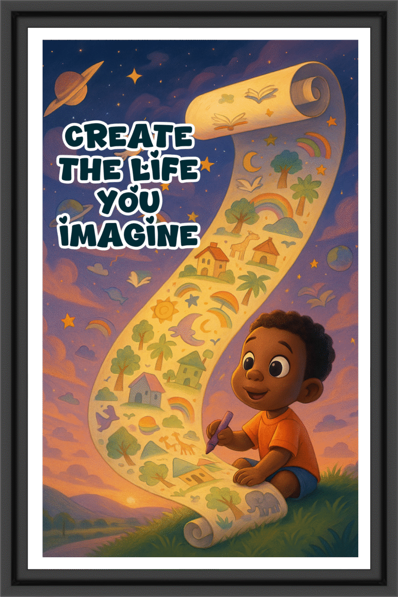 Create the life you imagine - A.I  Motivational Posters