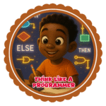 Think like a programmer- Motivation Circle Sticker