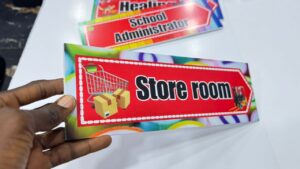Store Room - Durable Foam board Class Tag