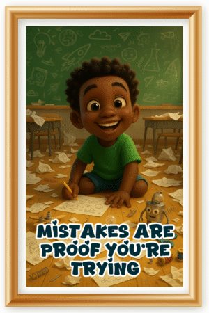 Mistake are proof you are trying- A.I  Motivational Posters