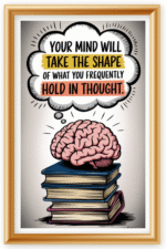 Your mind will take the shape of what you frequently hold in thought- A.I  Motivational Posters