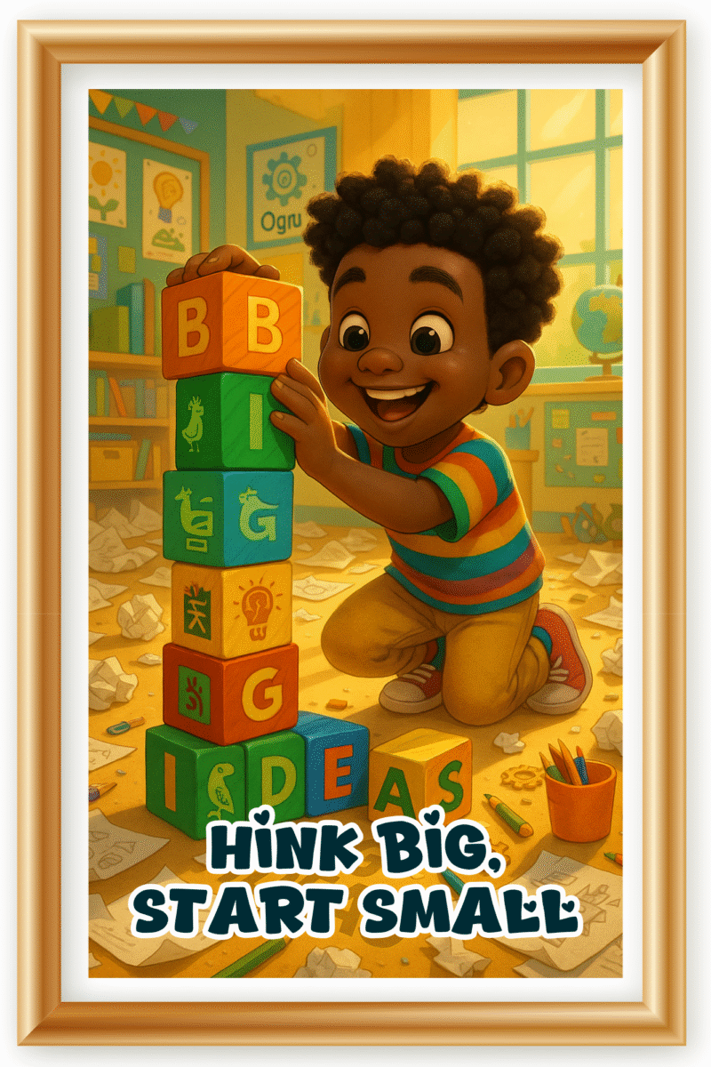 Think big start small-  A.I  Motivational Posters