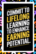 Commit to lifelong learning to enhance earning potential- A.I  Motivational Posters