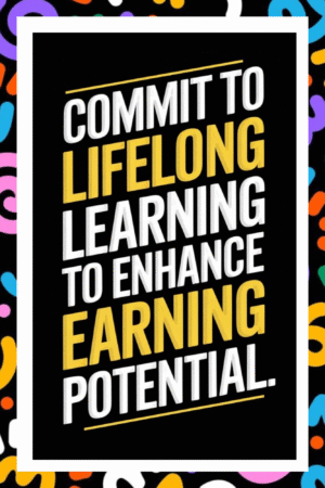 Commit to lifelong learning to enhance earning potential- A.I  Motivational Posters