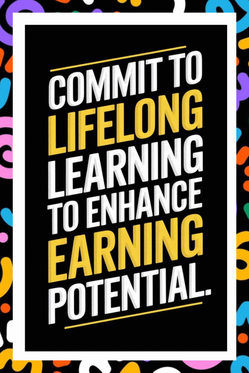 Commit to lifelong learning to enhance earning potential- A.I  Motivational Posters