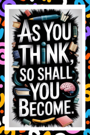 As you think so shall you become- A.I  Motivational Posters