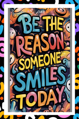 Be the reason someone smiles today- A.I  Motivational Posters