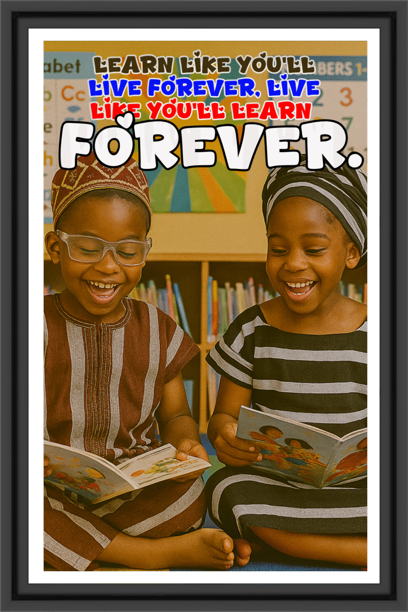 Learn like you will leave forever...- A.I  Motivational Posters