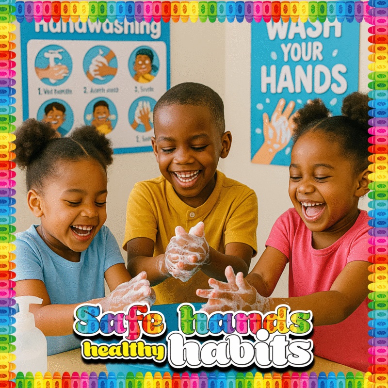 Safe hands, healthy habits- Flex Display Board