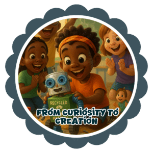 From curiosity to creation- Motivation Circle Sticker