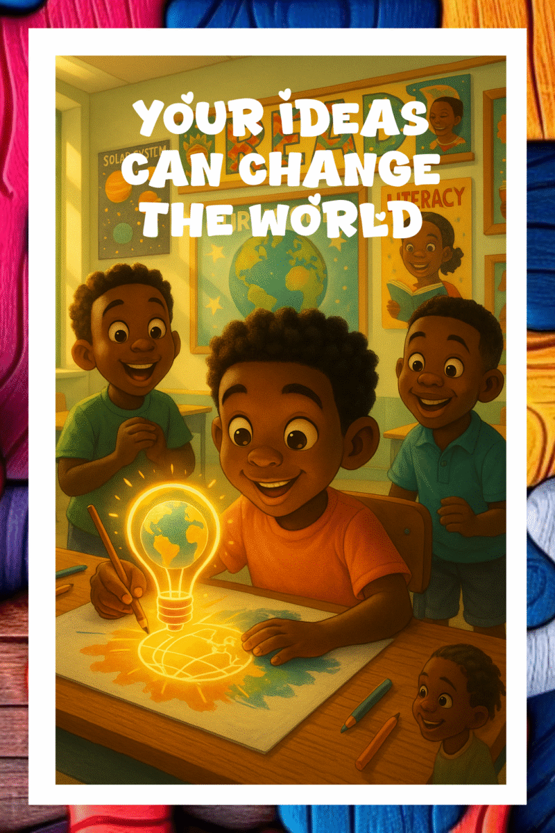 Your ideas can change th world.- A.I  Motivational Posters