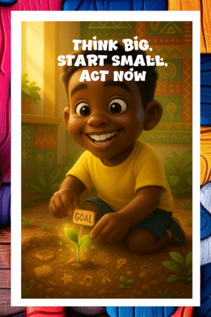 Think Big, Start small, Act now- A.I  Motivational Posters