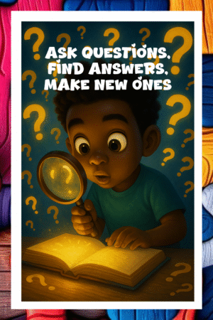 Ask questions, Find answers, Make new ones- A.I  Motivational Posters