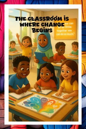 The classroom is where change begins - A.I  Motivational Posters