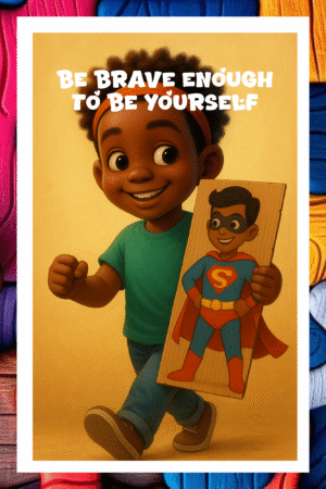 Be brave enough, To be yourself- A.I  Motivational Posters