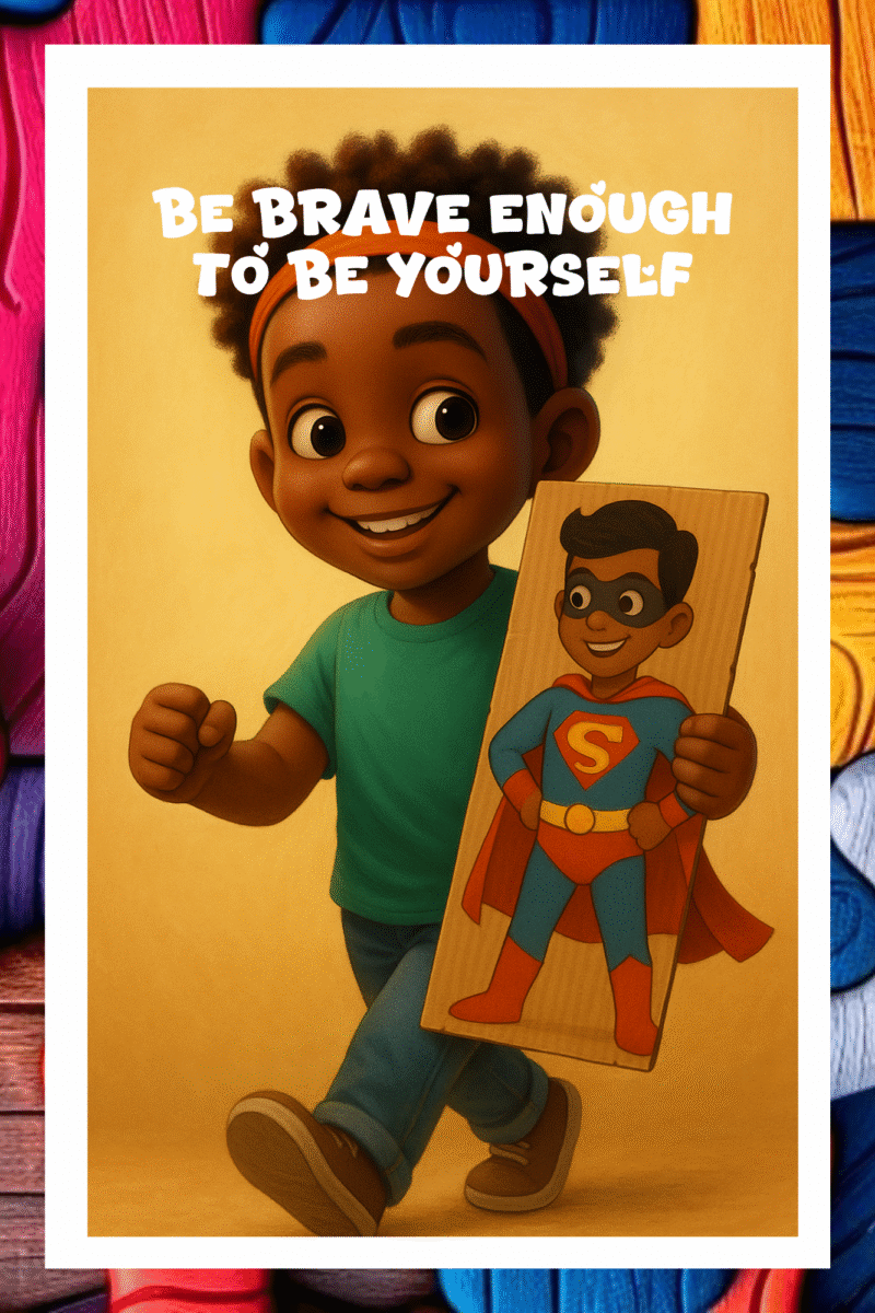 Be brave enough, To be yourself- A.I  Motivational Posters