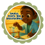 Small tests, Big discoveries- Motivation Circle Sticker