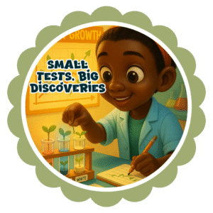 Small tests, Big discoveries- Motivation Circle Sticker