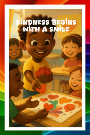 Kindness begins with a smile- A.I  Motivational Posters