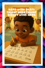 Hardwork Beats talent, when talent doesn't work hard- A.I  Motivational Posters