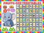 Fruit and Vegetables -Sticker Display Board