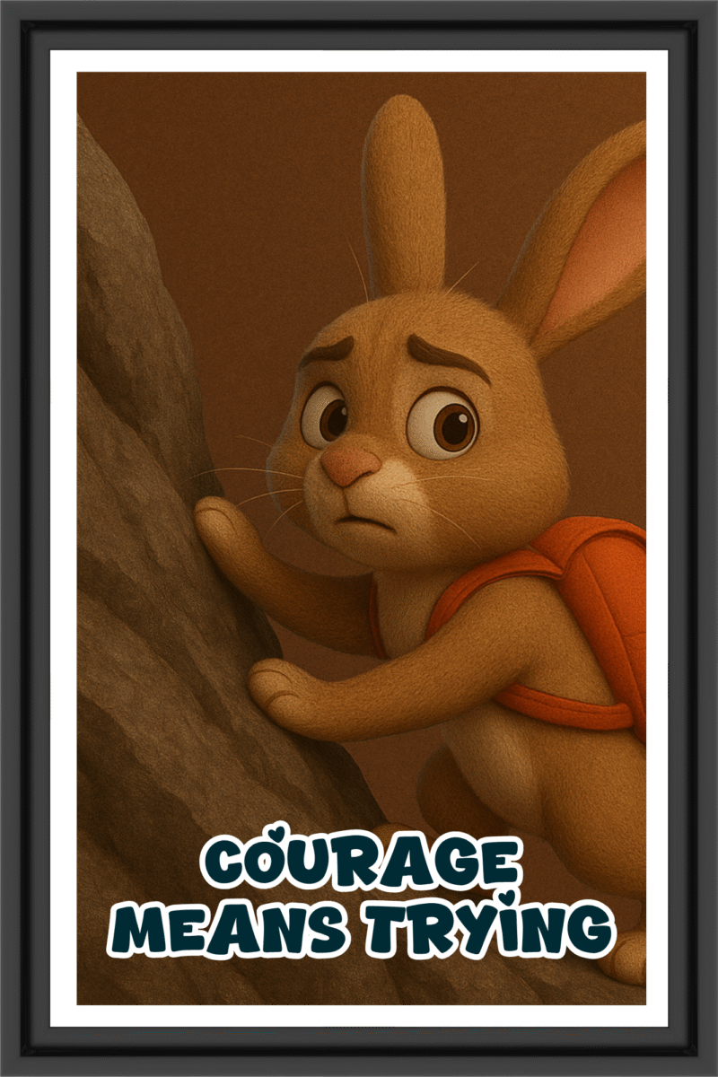 Courage means trying- A.I  Motivational Posters