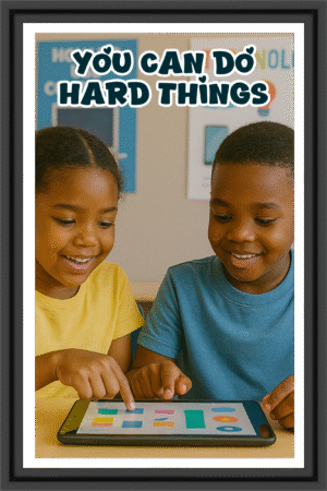 You can do hard things- A.I  Motivational Posters