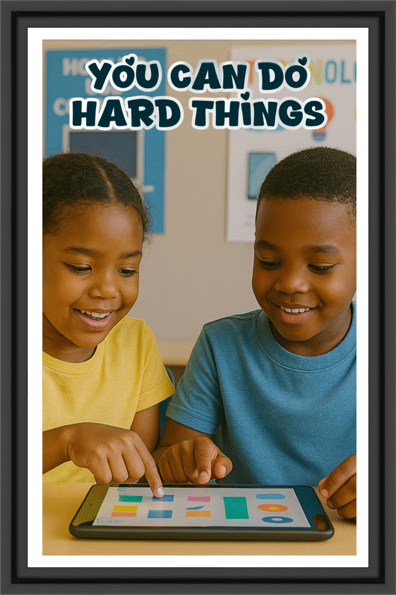 You can do hard things- A.I  Motivational Posters