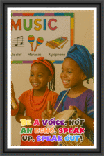 Be a voice, Not an Echo. Speak Up, Speak Out- A.I  Motivational Posters