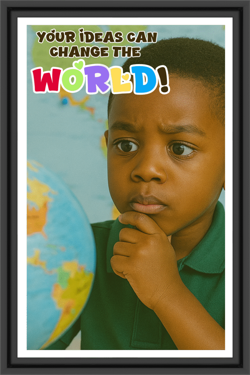 Your ideas can change the world- A.I  Motivational Posters