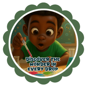 Discover the wonder in every drop- Motivation Circle Sticker