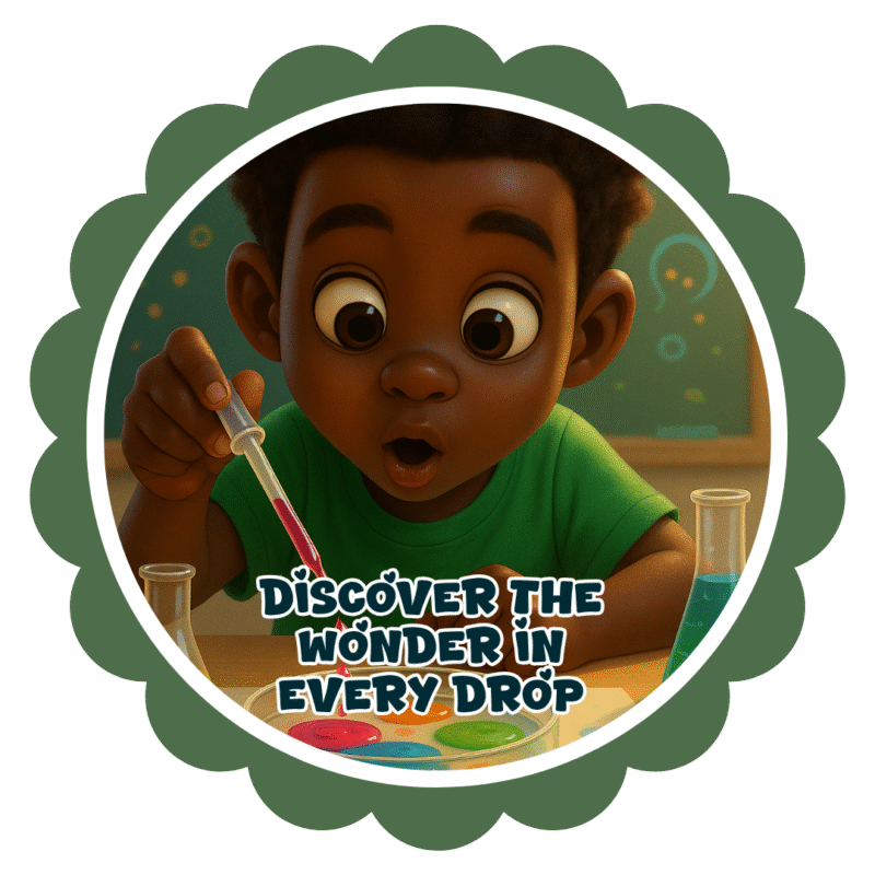 Discover the wonder in every drop- Motivation Circle Sticker