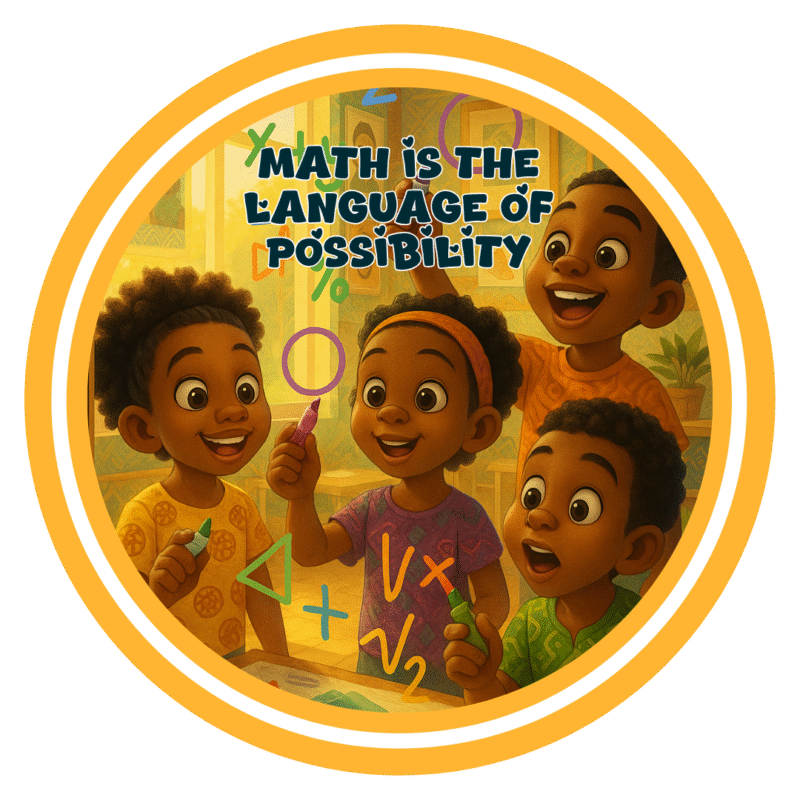 Math is the language of possibility- Motivation Circle Sticker